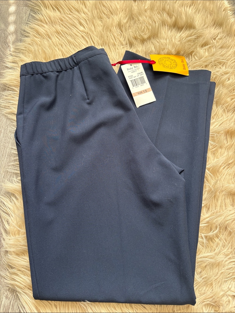 Ruby Rd. Straight-Leg Dress Pants in Navy